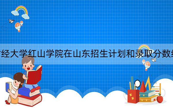 南京财经大学红山学院在山东招生计划和录取分数线是多少？2025山东考生参考