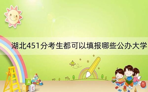 湖北451分考生都可以填报哪些公办大学？（附带2022-2024年451录取大学名单）