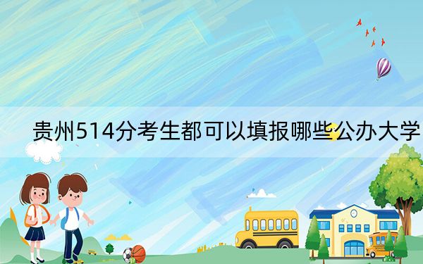 贵州514分考生都可以填报哪些公办大学？ 2024年一共录取19所大学