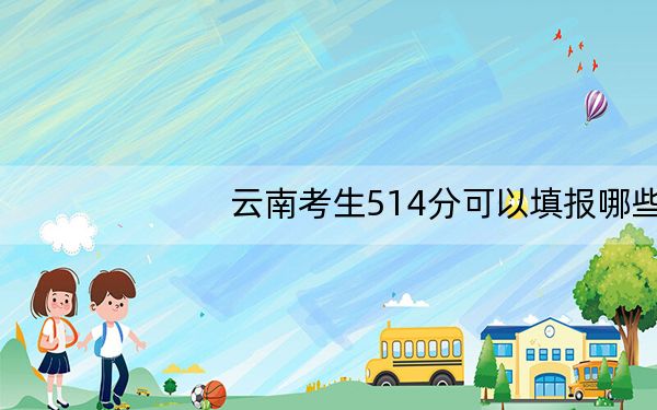 云南考生514分可以填报哪些高校名单？（供2025年考生参考）