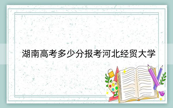 湖南高考多少分报考河北经贸大学？附2022-2024年最低录取分数线