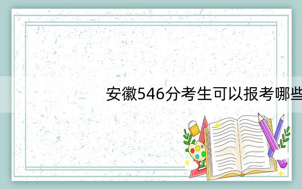 安徽546分考生可以报考哪些本科大学？（附带2022-2024年546左右大学名单）