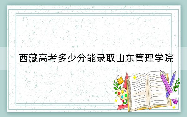 西藏高考多少分能录取山东管理学院?附2022-2024年最低录取分数线