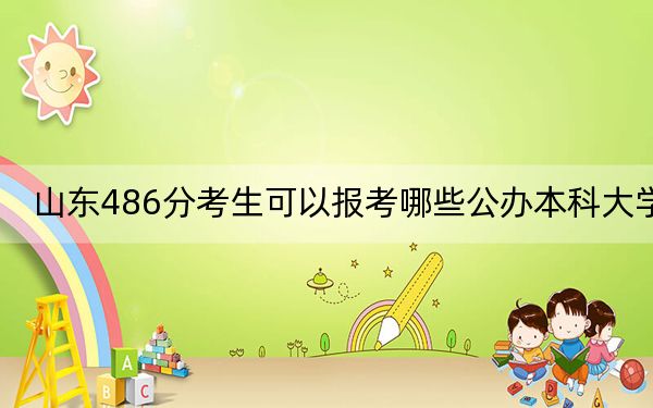 山东486分考生可以报考哪些公办本科大学? 2024年一共27所大学录取