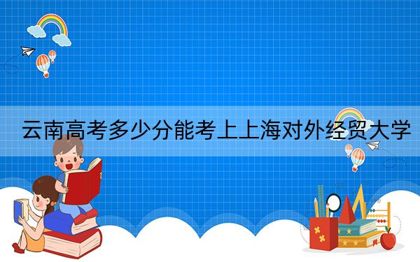 云南高考多少分能考上上海对外经贸大学?附2022-2024年最低录取分数线