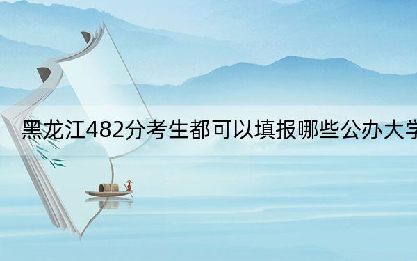 黑龙江482分考生都可以填报哪些公办大学? 2024年一共录取66所大学