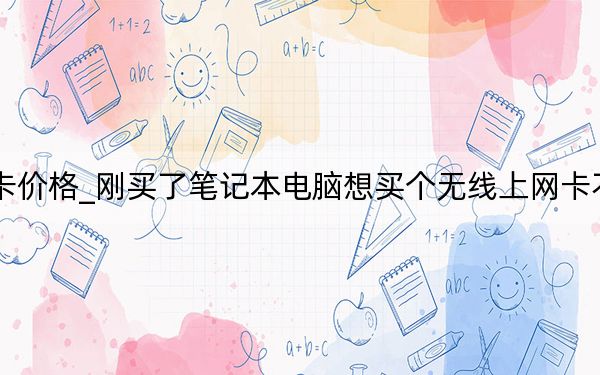 笔记本无线网卡价格_刚买了笔记本电脑想买个无线上网卡不知道大概多少钱