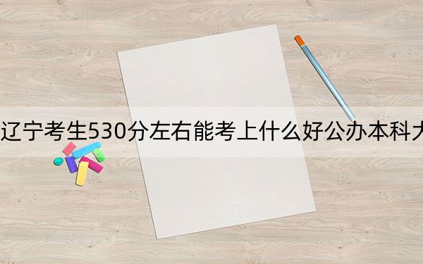 辽宁考生530分左右能考上什么好公办本科大学? 2024年高考有26所最低分在530左右的大学