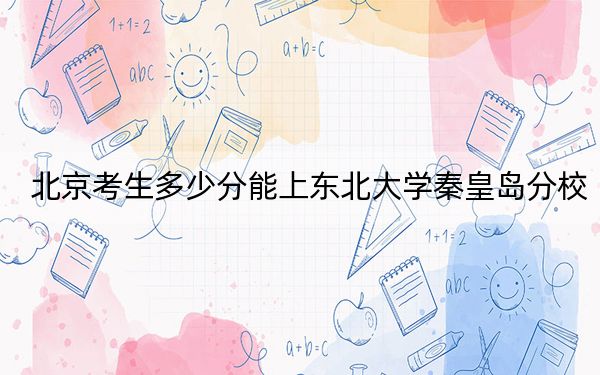 北京考生多少分能上东北大学秦皇岛分校?2024年综合录取分604分