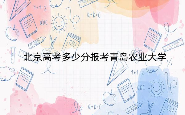 北京高考多少分报考青岛农业大学?附2022-2024年最低录取分数线