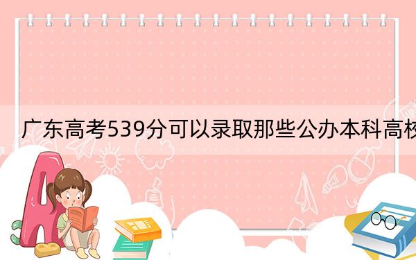 广东高考539分可以录取那些公办本科高校？（附带近三年高考大学录取名单）