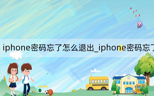 iphone密码忘了怎么退出_iphone密码忘了怎么办