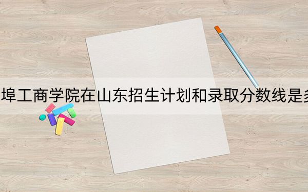 蚌埠工商学院在山东招生计划和录取分数线是多少?2025山东考生参考