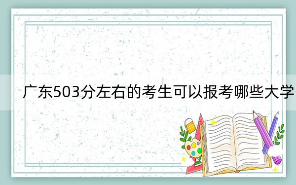广东503分左右的考生可以报考哪些大学?(供2025年考生参考)