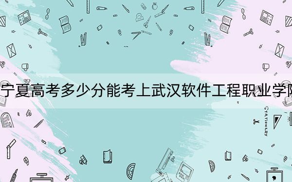 宁夏高考多少分能考上武汉软件工程职业学院?附2022-2024年最低录取分数线