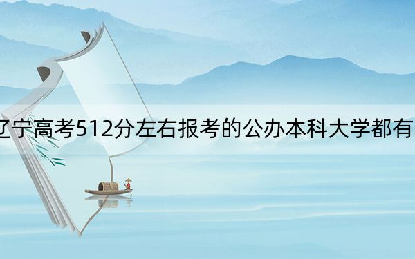 辽宁高考512分左右报考的公办本科大学都有哪些?(供2025年考生参考)