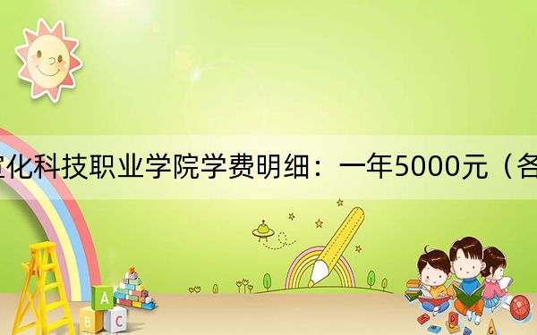 2024年宣化科技职业学院学费明细:一年5000元(各专业收费标准)