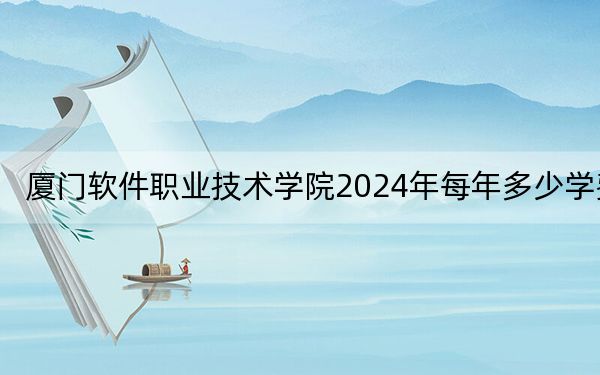 厦门软件职业技术学院2024年每年多少学费?每年12800元(供海南考生参考)
