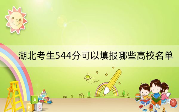 湖北考生544分可以填报哪些高校名单?