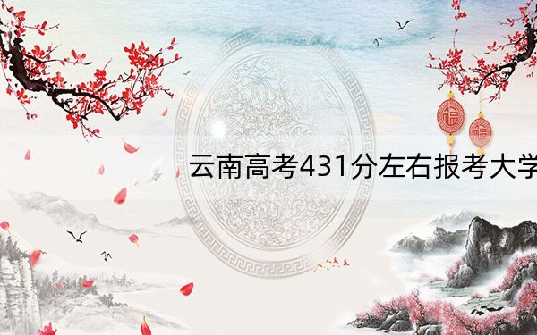 云南高考431分左右报考大学都有哪些?(供2025年考生参考)