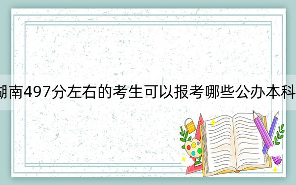 湖南497分左右的考生可以报考哪些公办本科大学?(供2025年考生参考)