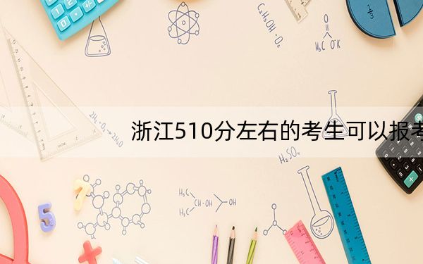 浙江510分左右的考生可以报考哪些公办本科大学? 2024年有21所录取最低分510的大学