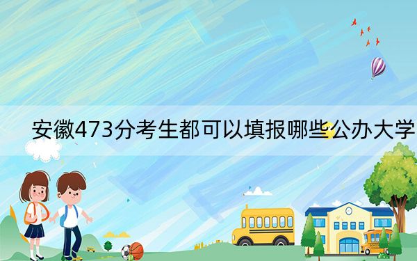 安徽473分考生都可以填报哪些公办大学?(供2025届高三考生参考)
