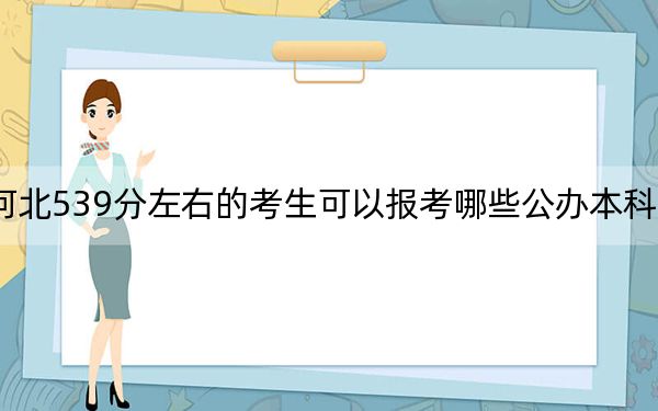 河北539分左右的考生可以报考哪些公办本科大学? 2025年高考可以填报39所大学