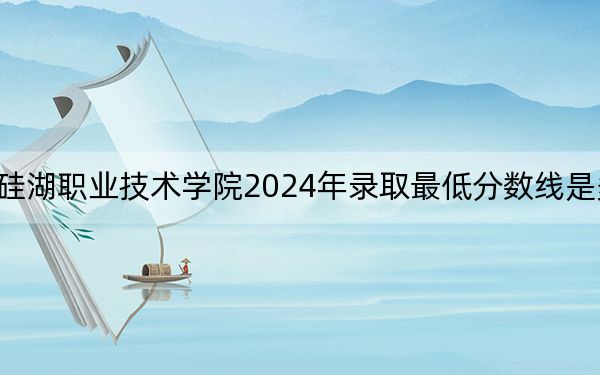硅湖职业技术学院2024年录取最低分数线是多少?河北考生2025年参考