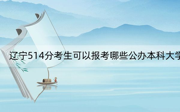 辽宁514分考生可以报考哪些公办本科大学？