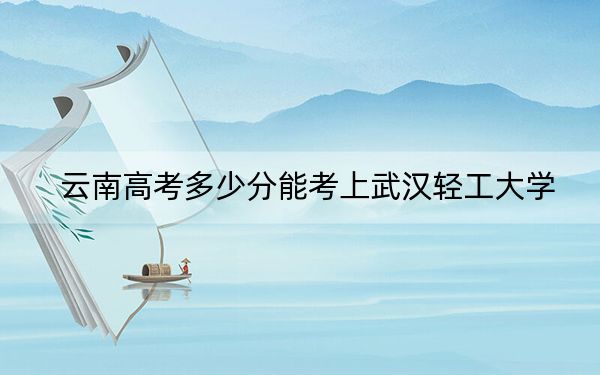 云南高考多少分能考上武汉轻工大学？附2022-2024年最低录取分数线