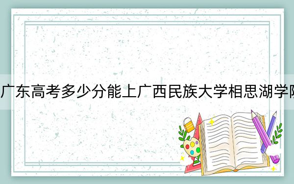 广东高考多少分能上广西民族大学相思湖学院？附2022-2024年最低录取分数线