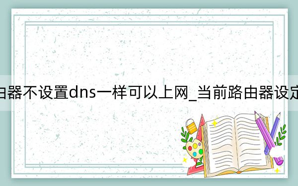 无线路由器不设置dns一样可以上网_当前路由器设定的dns不可用