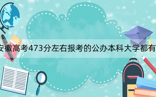安徽高考473分左右报考的公办本科大学都有哪些? 2024年高考有7所最低分在473左右的大学