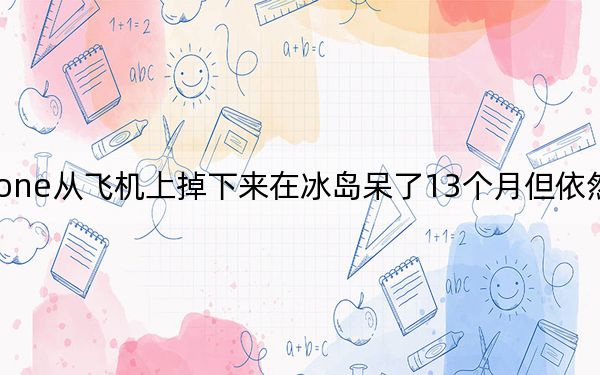IPhone从飞机上掉下来在冰岛呆了13个月但依然正常工作