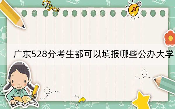 广东528分考生都可以填报哪些公办大学?(附带近三年高考大学录取名单)