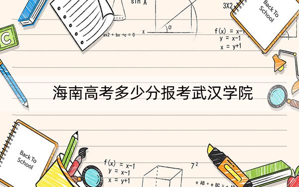 海南高考多少分报考武汉学院?2024年最低录取分数线486分