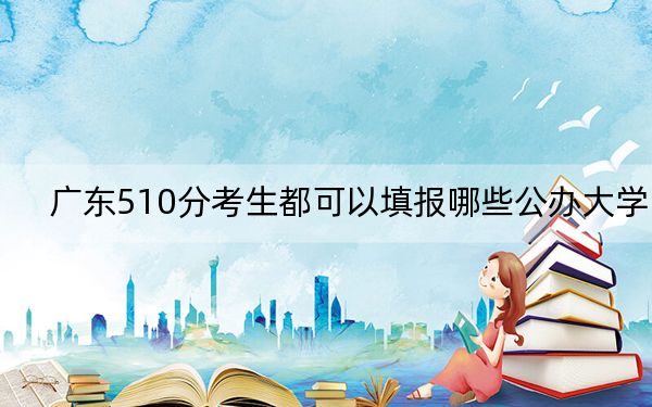 广东510分考生都可以填报哪些公办大学?(附带近三年510分大学录取名单)