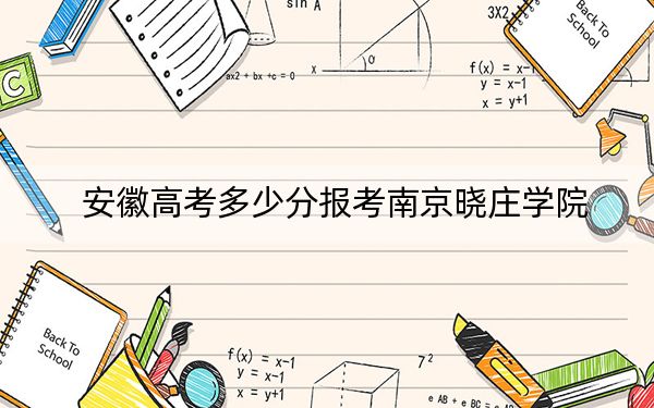 安徽高考多少分报考南京晓庄学院?2024年历史类录取分552分 物理类最低560分