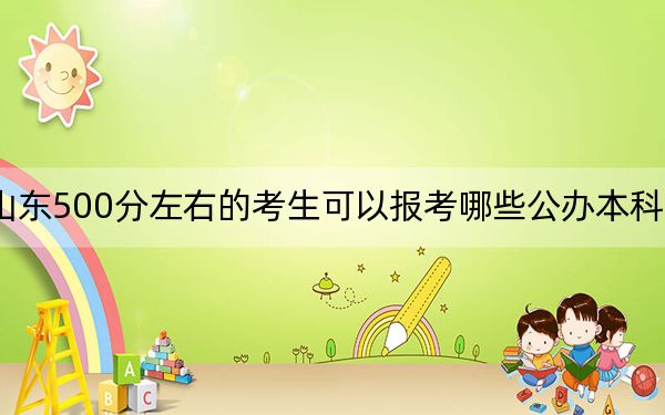 山东500分左右的考生可以报考哪些公办本科大学?(附带2022-2024年500录取名单)