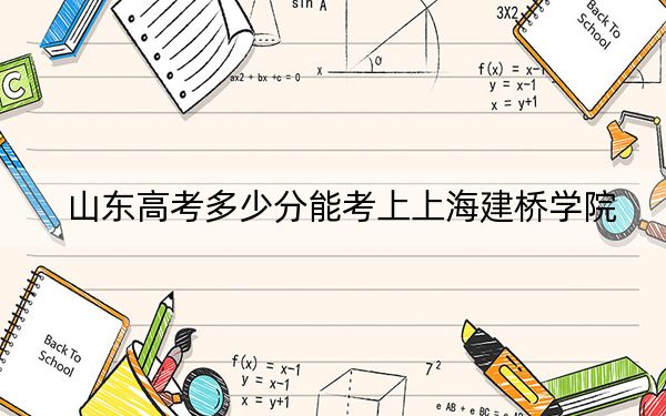 山东高考多少分能考上上海建桥学院？附2022-2024年院校最低投档线