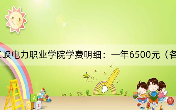 2024年三峡电力职业学院学费明细：一年6500元（各专业收费标准）