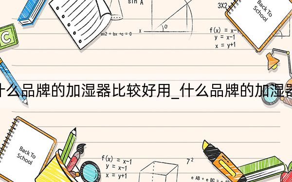 什么品牌的加湿器比较好用_什么品牌的加湿器好