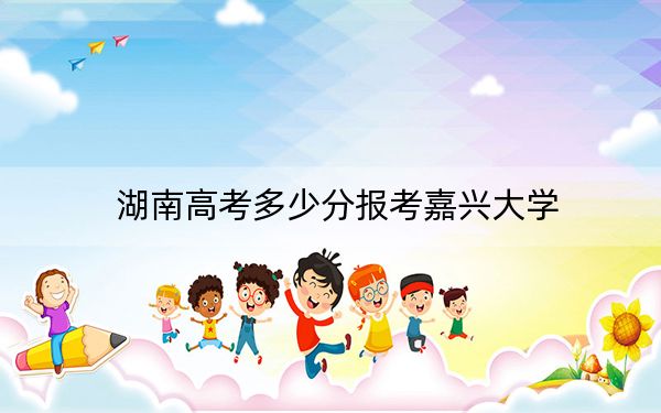 湖南高考多少分报考嘉兴大学?附2022-2024年最低录取分数线