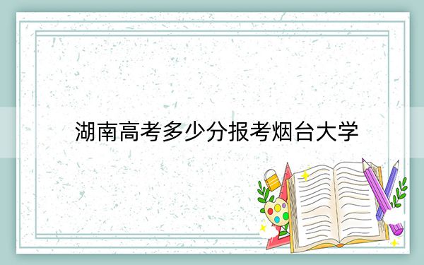 湖南高考多少分报考烟台大学?2024年历史类最低523分 物理类录取分494分